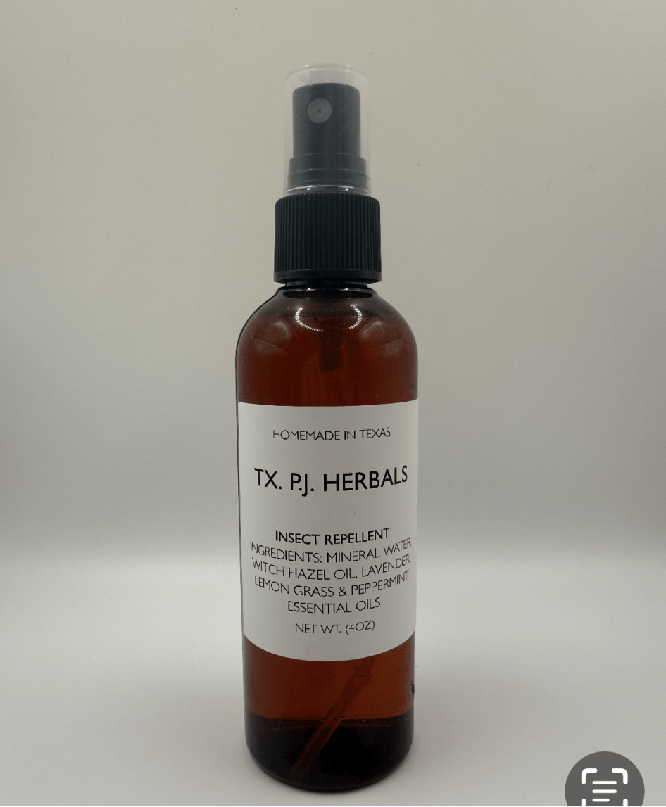 4oz all-natural insect repellent spray with plant-based ingredients, chemical-free and safe for sensitive skin
