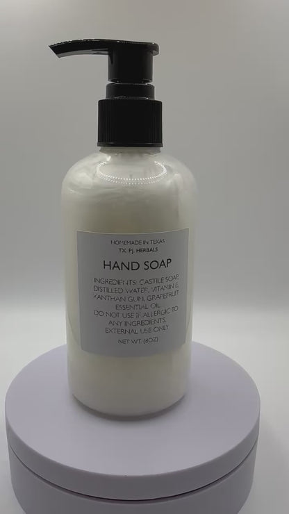 All-Natural Hand Soap: Exempt from any chemical additives.