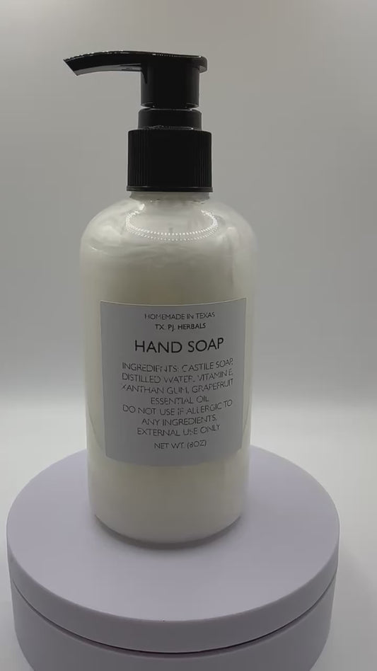 All-Natural Hand Soap: Exempt from any chemical additives.