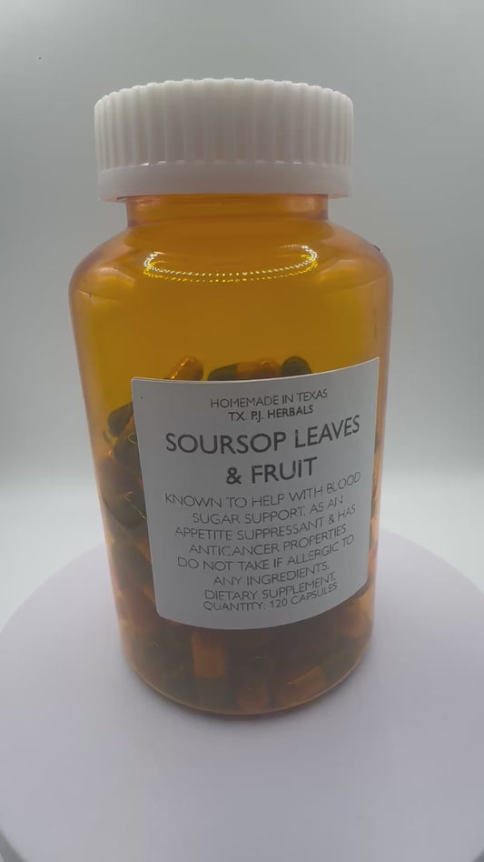 Soursop leaf and fruit encapsulated