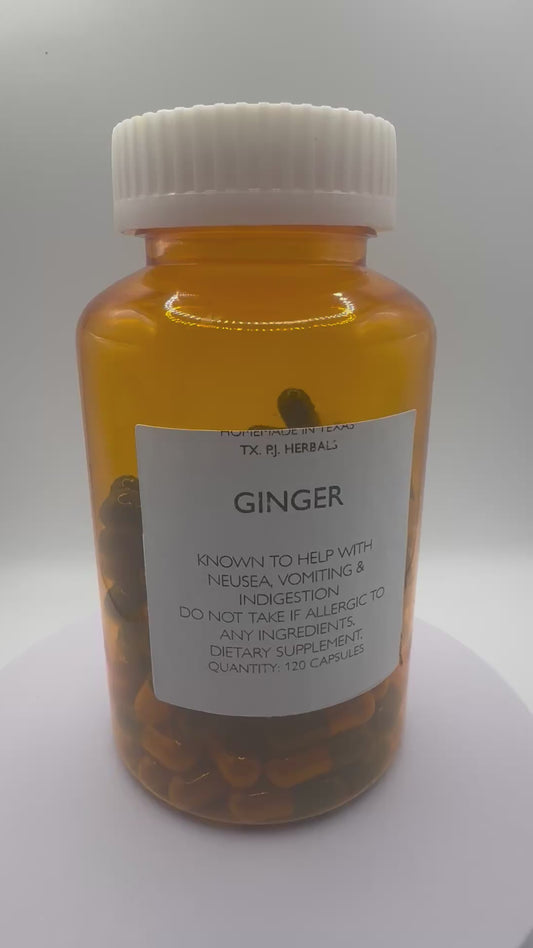 Ginger Capsules- Inflammation and Nausea Support