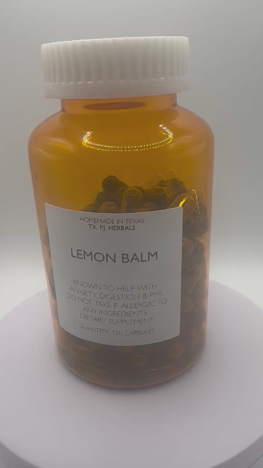 Lemon Balm Capsules for Anxiety Relief