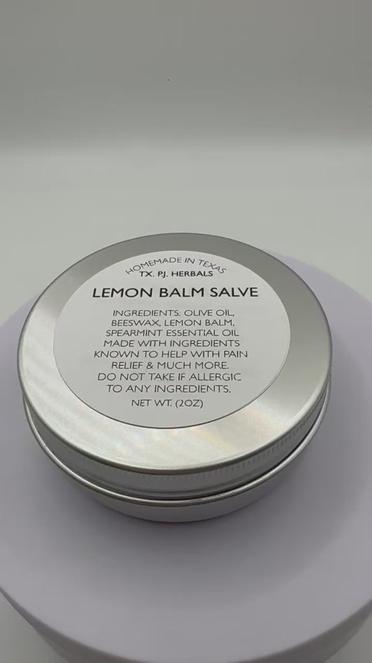 Lemon Balm Herbal Salve: A Natural Remedy for Headache Relief and Minor Cuts and Scrapes