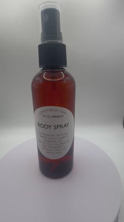 An All-Natural Body Spray Exempt from Harmful Chemicals