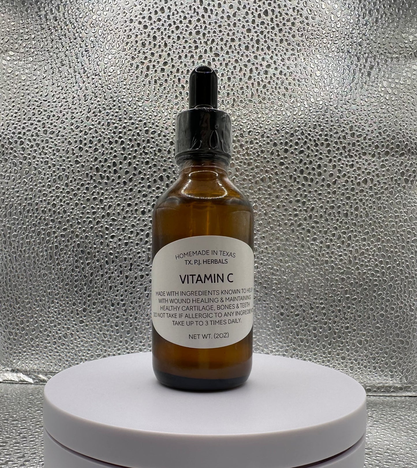 All-Natural Vitamin C Tincture bottle with botanical ingredients for immune support