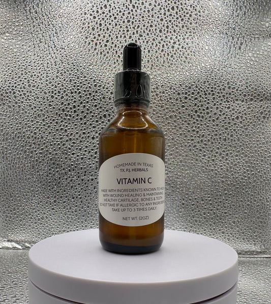 All-Natural Vitamin C Tincture bottle with botanical ingredients for immune support